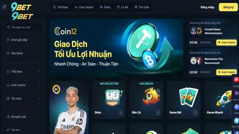 9BET | Nhà Cái Cá Cược Thể Thao, Casino #1 Châu Á 6 Giới thiệu tổng quan về hệ thống 9 bet